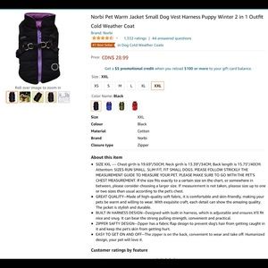 Dog Jacket - Brand new